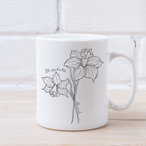 March Birth Flower Mug