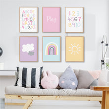 Load image into Gallery viewer, Pastel Playroom Set of 6 instant download - Happy Joy Decor
