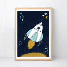 Load image into Gallery viewer, Kids Rocket Instant Download - Kids Bedroom Nursery Printables  - Happy Joy Decor
