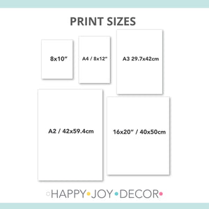 Personalised Kids and Baby Prints - Happy Joy Decor