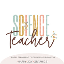 Load image into Gallery viewer, Science Teacher png file - Happy Joy Graphics
