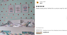Load image into Gallery viewer, Rainbows &amp; Unicorns Wall Art Set - Girls Bedroom Wall Art - Happy Joy Decor
