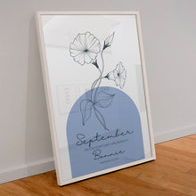 Load image into Gallery viewer, September Birth Flower Print
