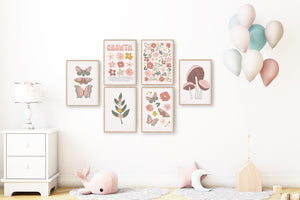 Flower Market Print Growth Mindset Instant Download Set Of 2 - Happy Joy Decor