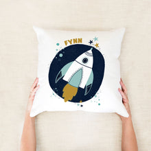 Load image into Gallery viewer, Rocket Personalised Cushion
