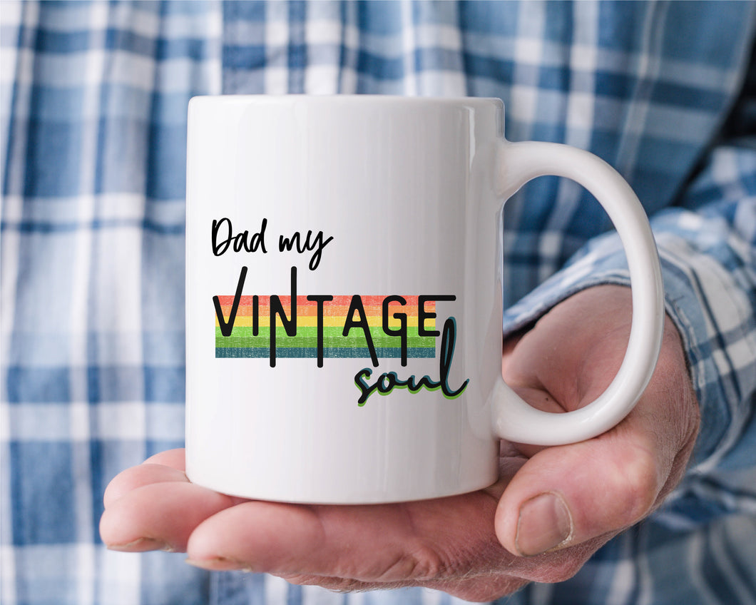 Vintage Soul Mug For Dad - Happy Joy Decor