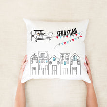 Load image into Gallery viewer, Vintage Plane Personalised Cushion
