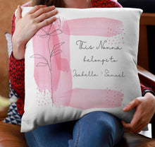 Load image into Gallery viewer, Watercolour Strokes Personalised Cushion
