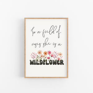 She's A Wildflower Instant Download - Happy Joy Decor