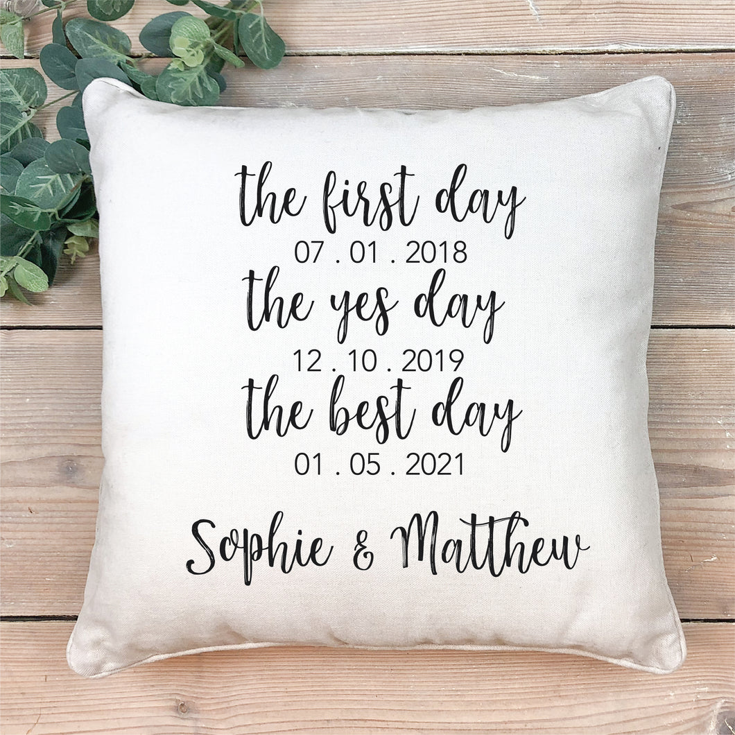 Wedding Personalised Cushion - Wedding gifts - Happy Joy Decor