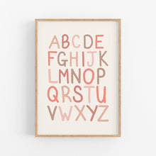 Load image into Gallery viewer, Terracotta Kids Alphabet Print - Happy Joy Decor
