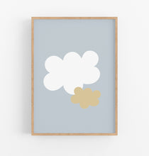 Load image into Gallery viewer, Sun Play Cloud Print Set - Kids Neutral Wall Art - Happy Joy Decor
