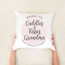 Load image into Gallery viewer, Cuddles Personalised Cushion - Mothers day gifts - Happy Joy Decor
