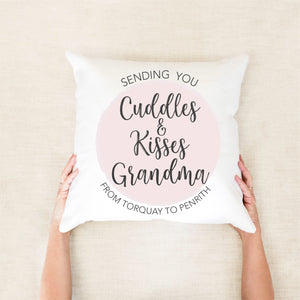 Cuddles Personalised Cushion - Mothers day gifts - Happy Joy Decor