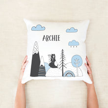 Load image into Gallery viewer, Mountain Bear Personalised Cushion
