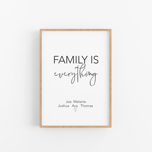 Family Is Everything Print