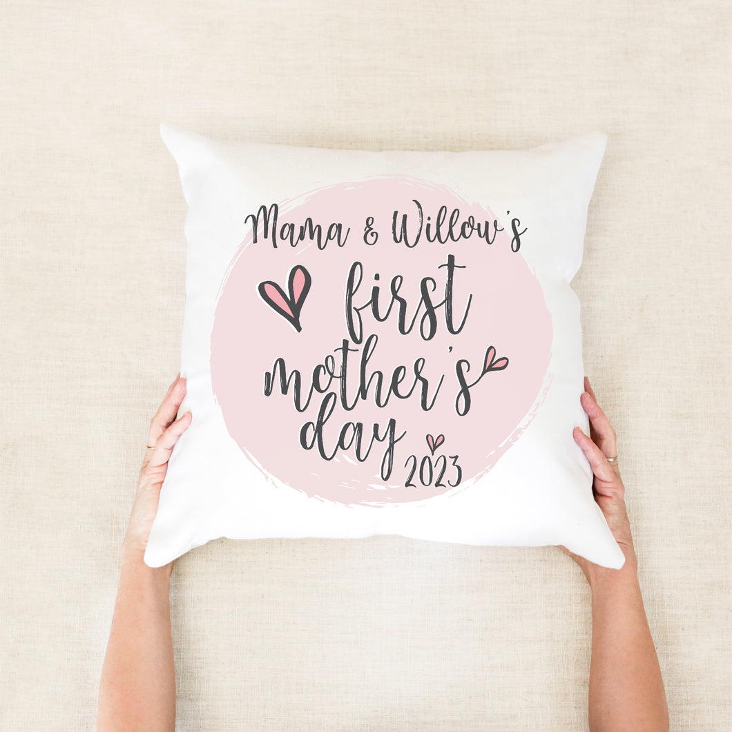 First Mothers Day Personalised Cushion