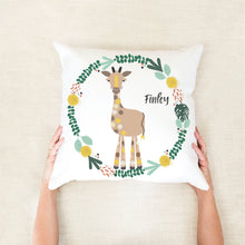 Load image into Gallery viewer, Giraffe Personalised Cushion
