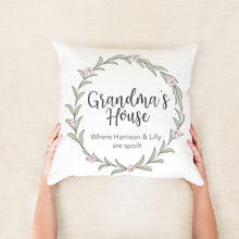 Load image into Gallery viewer, Grandma&#39;s House Personalised Cushion - Mothers Day gifts - Happy Joy Decor
