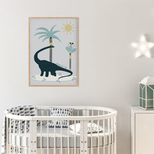 Load image into Gallery viewer, Brontosaurus Dino Personalised Print - Happy Joy Decor
