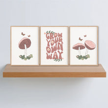 Load image into Gallery viewer, Grow Your Own Way Set Of 3 Prints - Happy Joy Decor
