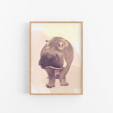 Load image into Gallery viewer, Hippo Neutral Kids Instant Download Print
