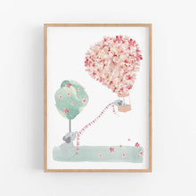 Load image into Gallery viewer, Elephant &amp; Hot Air Balloon Instant Download - girls nursery bedroom printables - Happy Joy Decor
