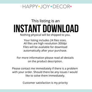 Pastel Playroom Instant Download Set of 4