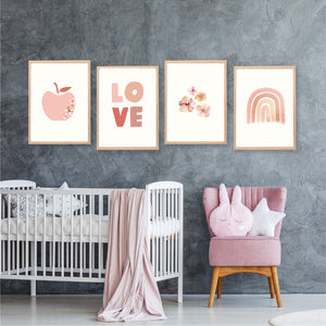 Love Printable Wall Art Set - Instant Downloads - Happy Joy Decor