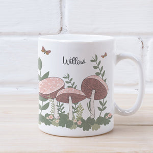 Personalised Boho Mushroom Mug