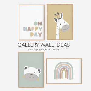 Oh Happy Day Print - Kids Wall Art - Happy Joy Decor