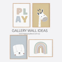 Load image into Gallery viewer, Kids Play Print - Playroom Decor - Happy Joy Decor
