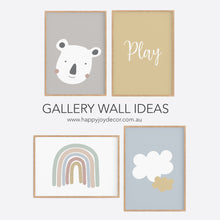 Load image into Gallery viewer, Kids Cloud Printable - Nursery Wall Art - Happy Joy Decor
