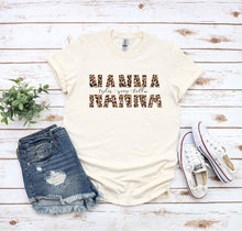 Load image into Gallery viewer, Leopard Nanna Personalised Tee - Happy Joy Decor

