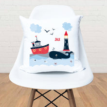 Load image into Gallery viewer, Nautical Personalised Cushion
