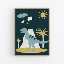 Load image into Gallery viewer, TRex Dinosaur Personalised Print - Happy Joy Decor
