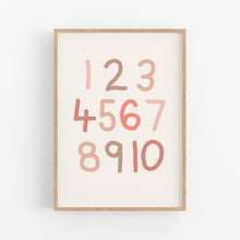 Load image into Gallery viewer, Terracotta Alphabet &amp; Number Print Set - playroom prints - Happy Joy Decor

