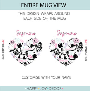 Pastel Halloween Personalised Mug - Happy Joy Decor