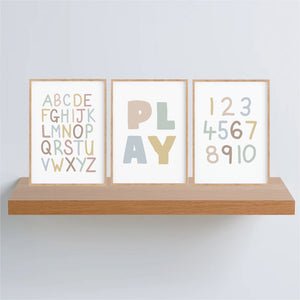 Playroom Essential Printable Set - Kids neutral printables - Happy Joy Decor