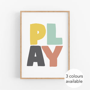 Play Kids Print - Happy Joy Decor