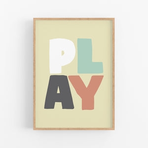 Play Kids Print - Happy Joy Decor