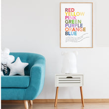 Load image into Gallery viewer, I Can Sing A Rainbow Wall Art - Neutral Kids Wall Art - Happy Joy Decor

