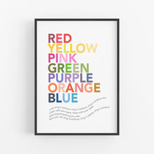 Load image into Gallery viewer, I Can Sing A Rainbow Wall Art - Neutral Kids Wall Art - Happy Joy Decor
