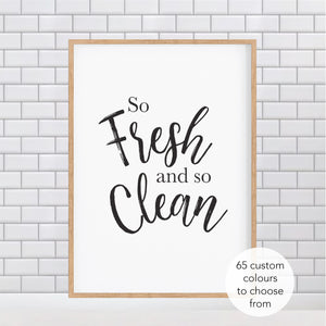 So Fresh & So Clean Laundry Print - Laundry Print - Happy Joy Decor
