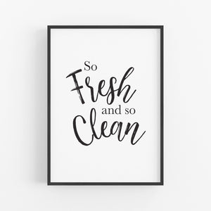 So Fresh & So Clean Laundry Print - Laundry Print - Happy Joy Decor