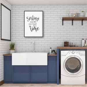 Sorting Out Life One Load At A Time Laundry Print - Laundry Wall Art - Happy Joy Decor