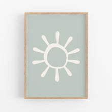 Load image into Gallery viewer, Kids Sun Print - Kids Wall Art - Happy Joy Decor
