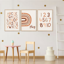Load image into Gallery viewer, Terracotta Playroom Instant Download Set of 3 - Happy Joy Decor
