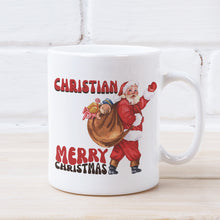 Load image into Gallery viewer, Vintage Santa Clause Personalised Christmas Mug - Happy Joy Decor

