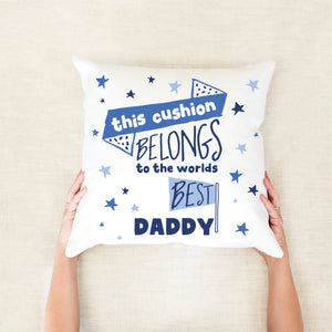 Best Daddy Personalised Cushion - Personalised Fathers Day Gifts - Happy Joy Decor